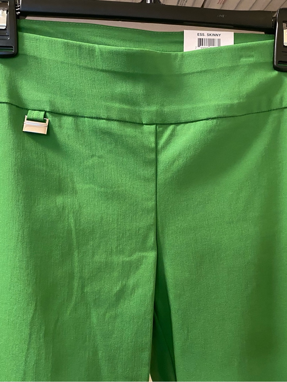 NEW Alfani Petite Palm Leaf Green Skinny Tummy Control Pants Size 8P - Picture 3 of 9